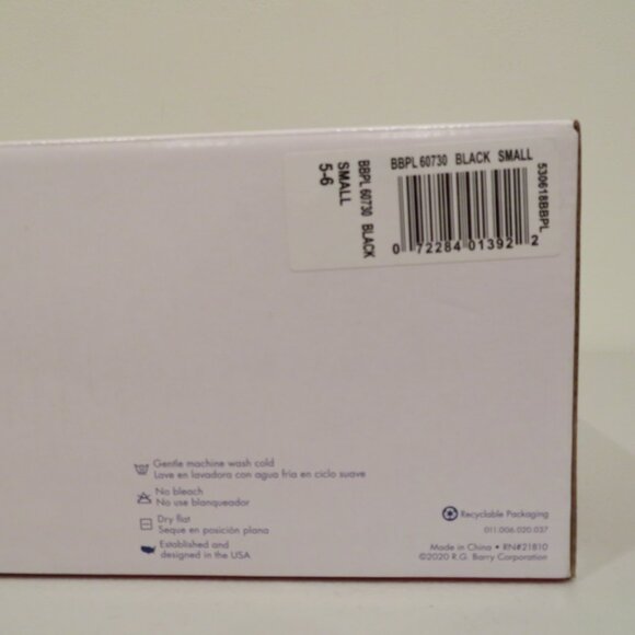 Women Small Black Slip-on Slippers Cozy Mountain Memory Foam Rubber Sole New - Picture 16 of 16